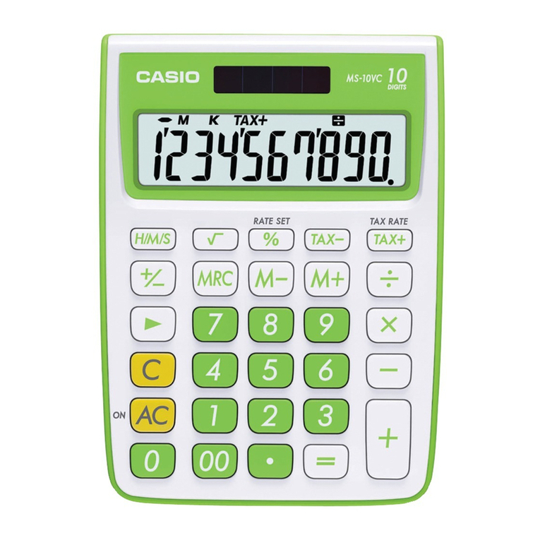 Casio MS-10VC User manual