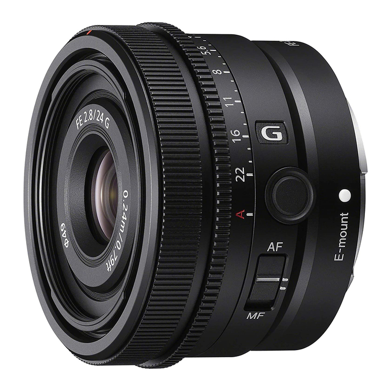 Sony FE 24mm F2.8 G User manual