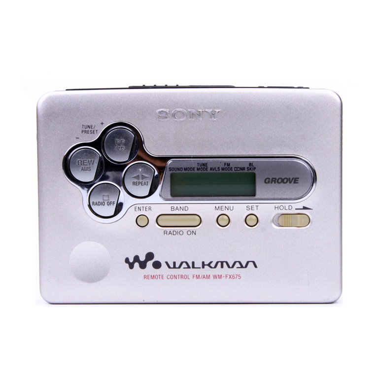 Sony Walkman WM-FX675 User manual