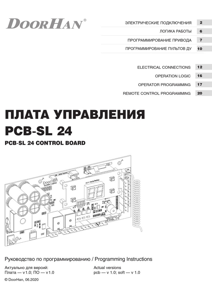 DoorHan PCB-SL 24 Installation manual