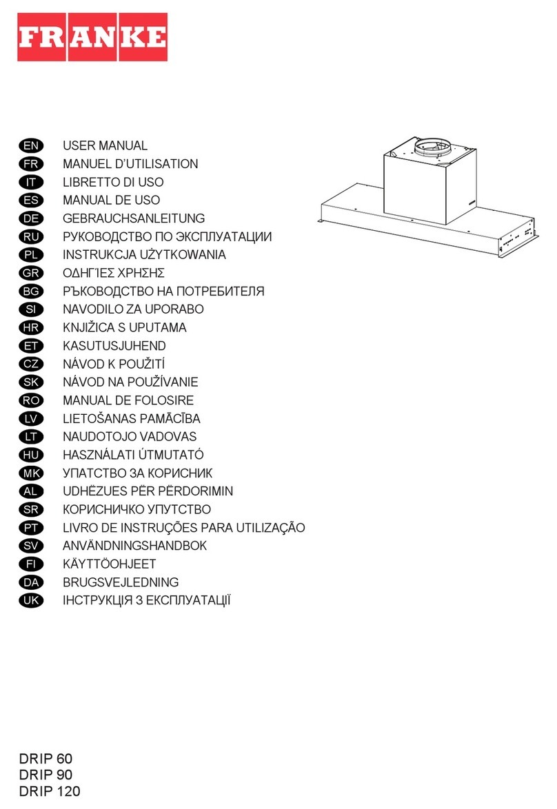 Franke DRIP 60 user manual