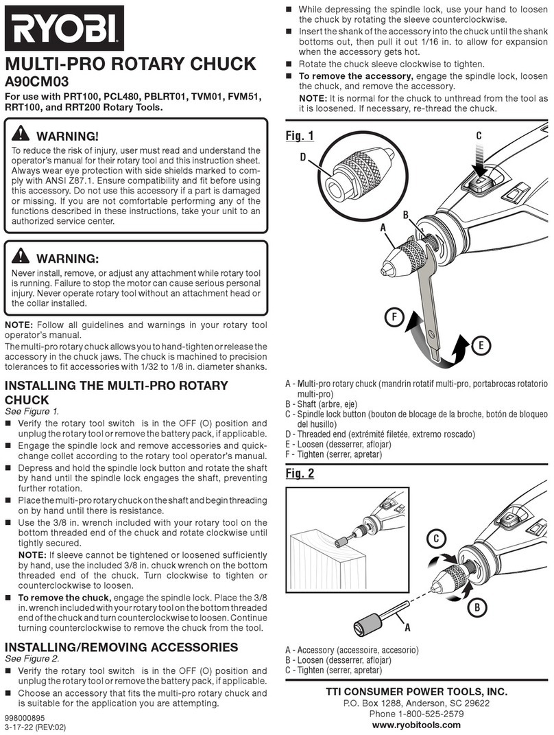 Ryobi A90CM03 quick start guide