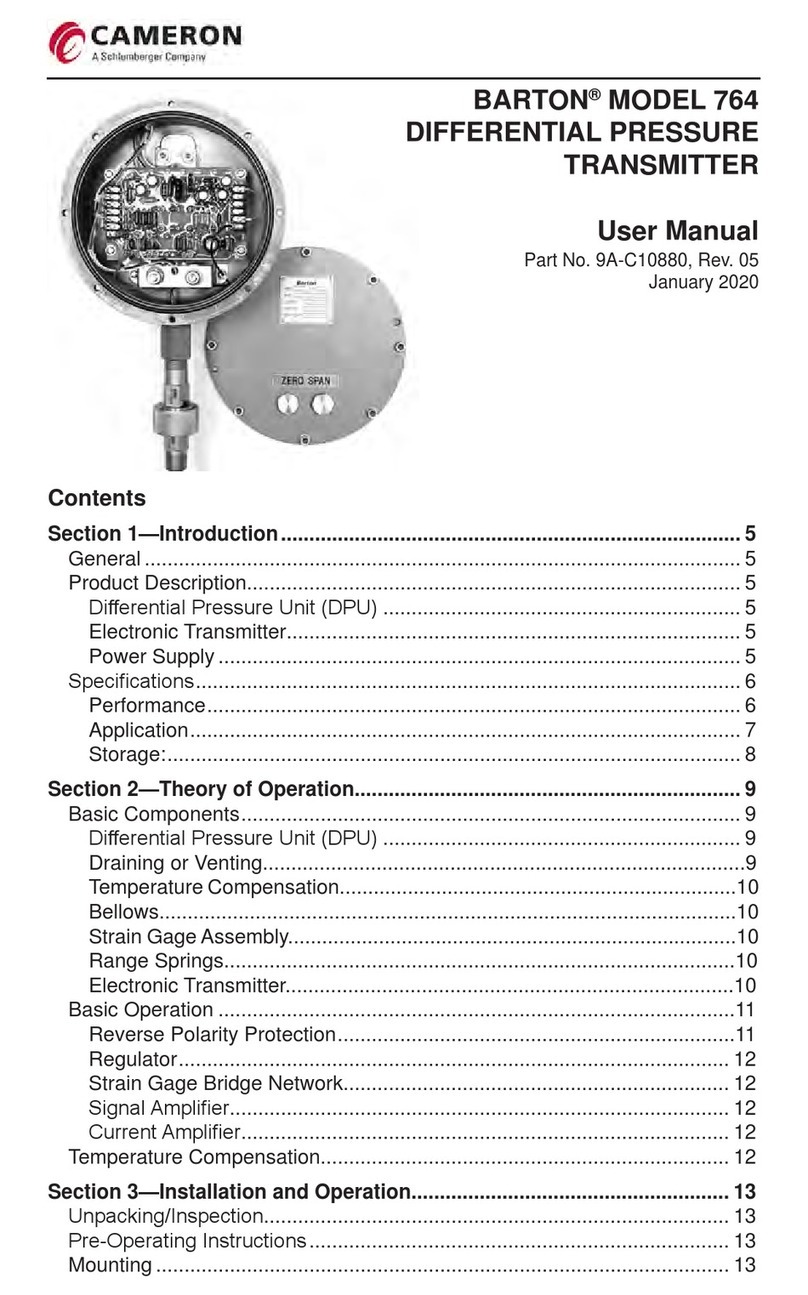 Cameron BARTON 764 User manual