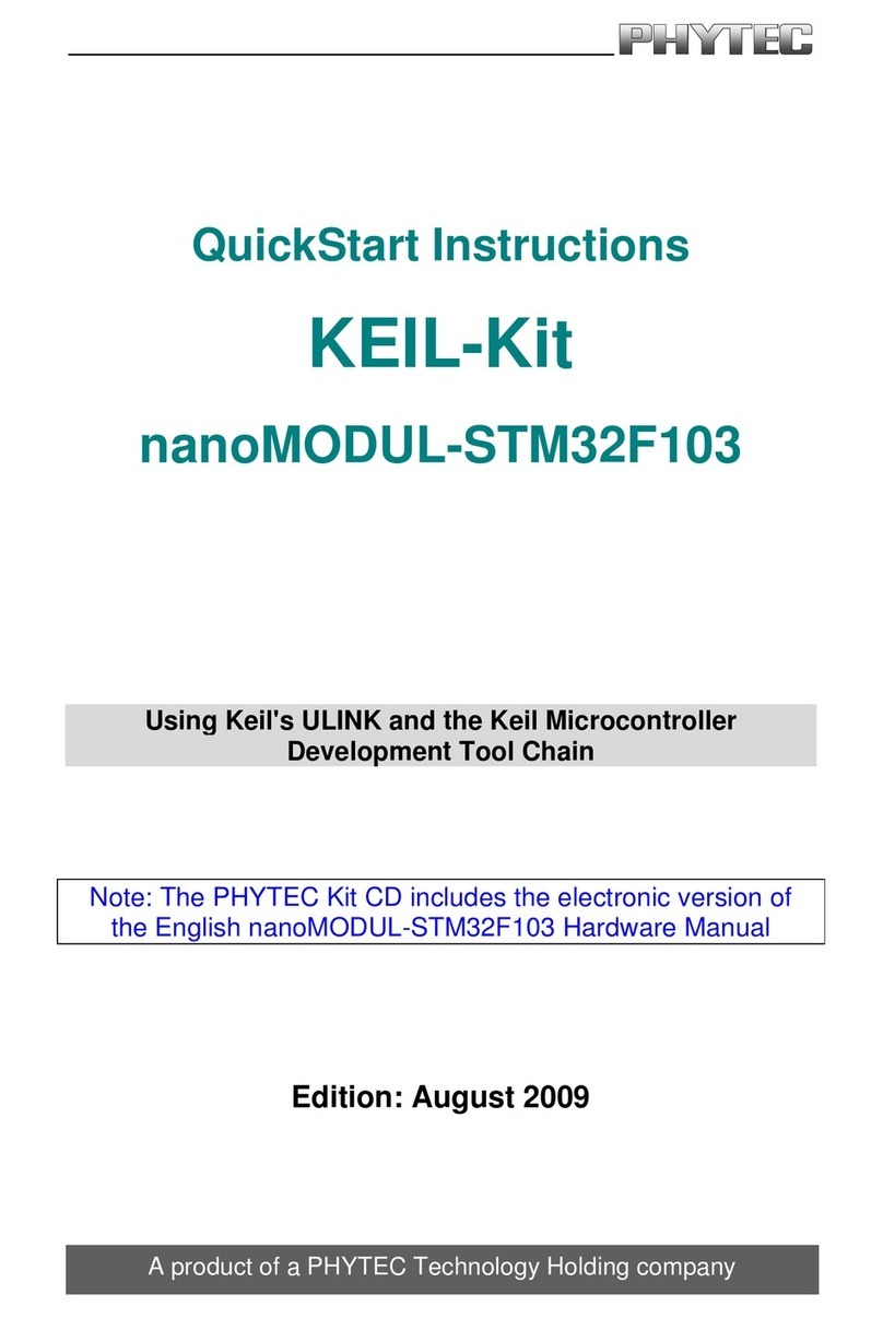 Phytec KEIL nanoMODUL-STM32F103 Quick start instructions