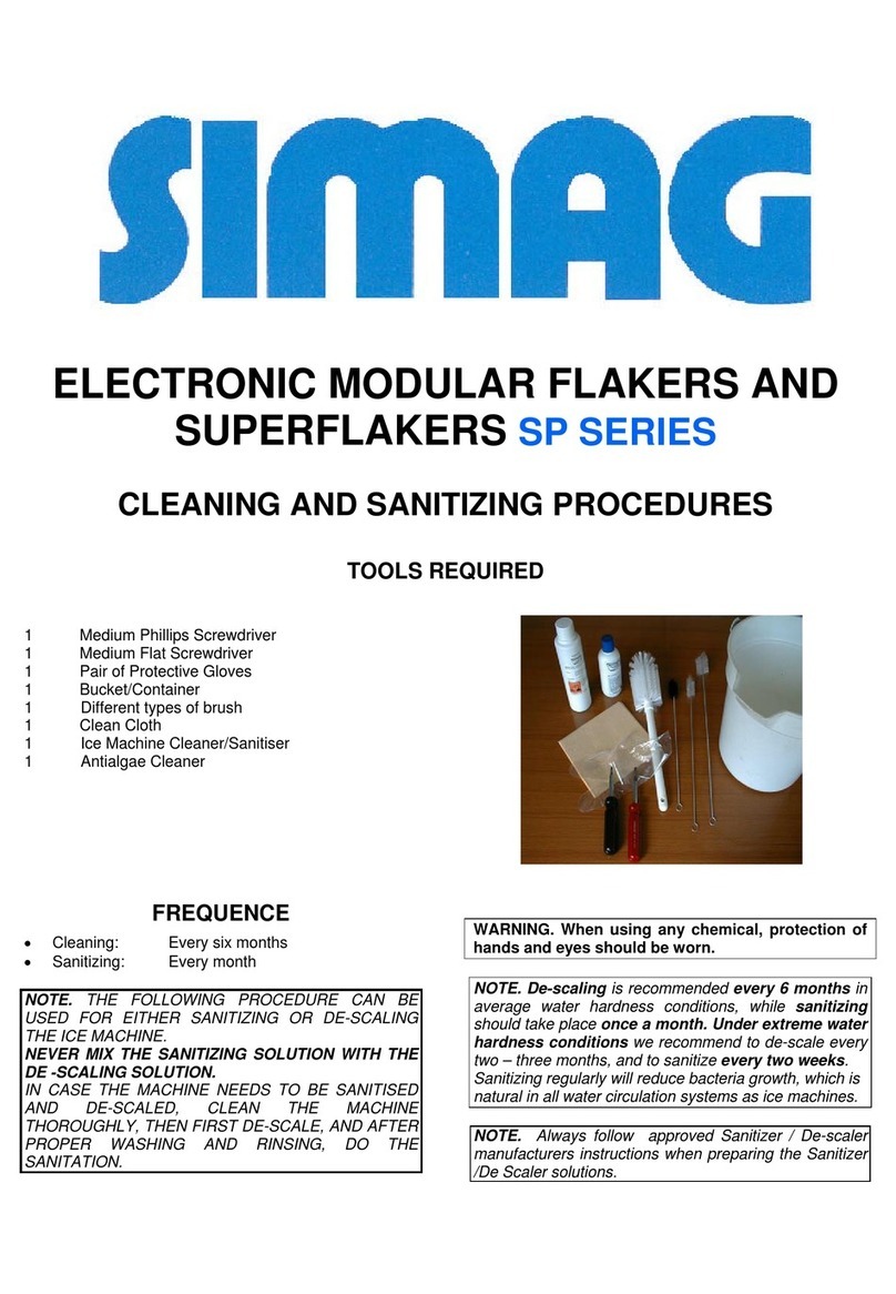 SIMAG SP Series Cleaning and Sanitizing Procedures SIMAG SP Series Cleaning and Sanitizing Procedures