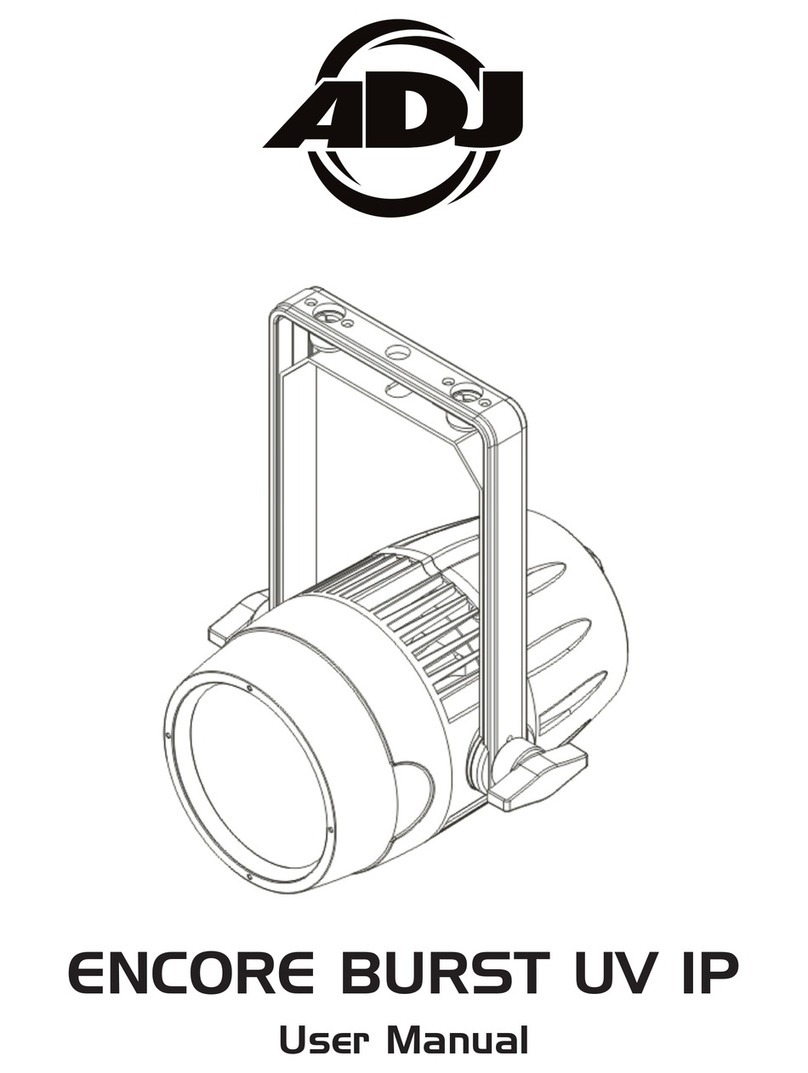 ADJ ENCORE BURST UV IP user manual
