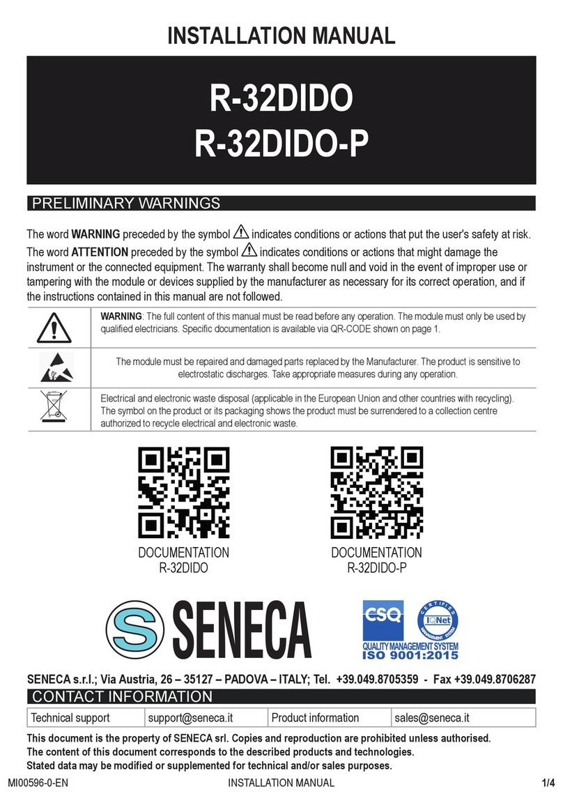 Seneca R-32DIDO installation manual