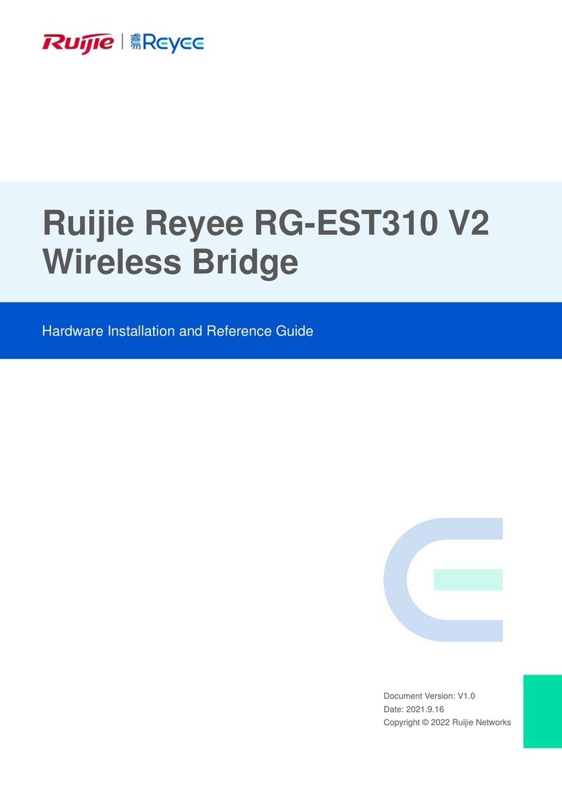 Ruijie Reyee RG-EST310 Hardware  installation and reference guide