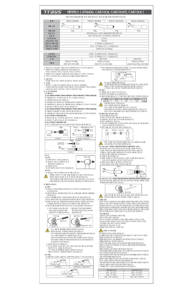 SAESHIN TRAUS ATN400 instruction manual