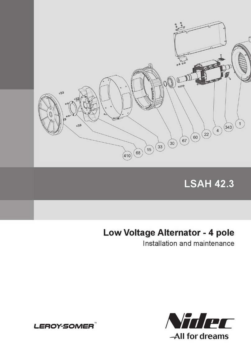 Leroy-Somer Nidec LSAH 42.3 Installation and Maintenance