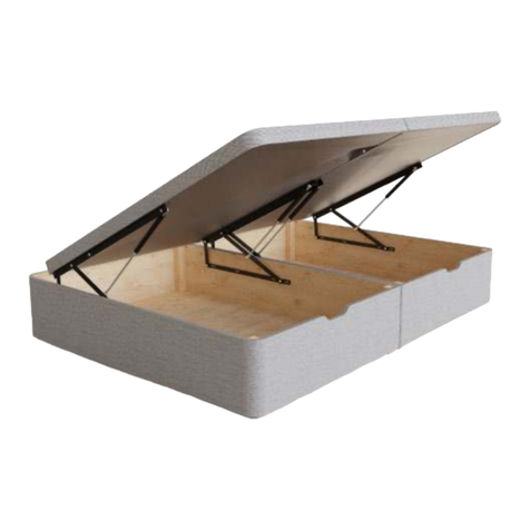 Serene Upholstered Divan Ottoman Base User manual