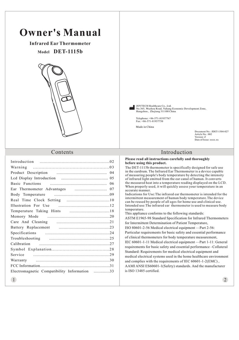 JOYTECH DET-1115b User manual