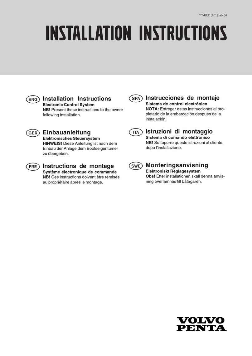 Volvo Penta Electronic Control System installation instructions