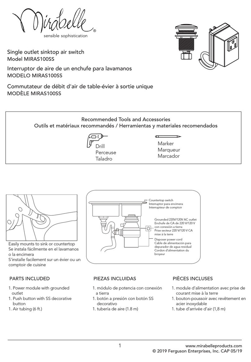 Mirabelle MIRAS100SS User manual Mirabelle MIRAS100SS User manual
