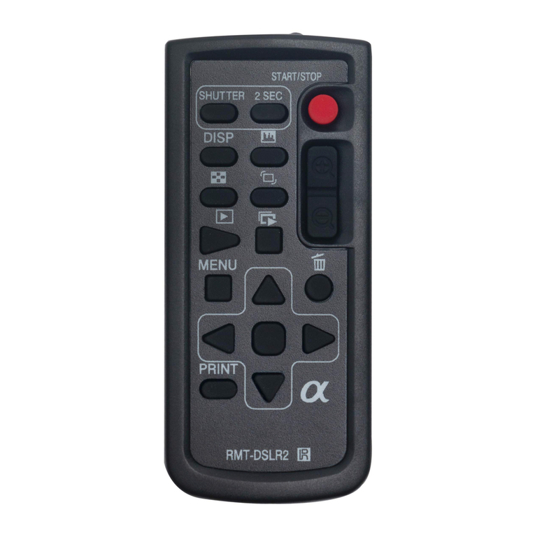 Sony RMT-DSLR2 User manual