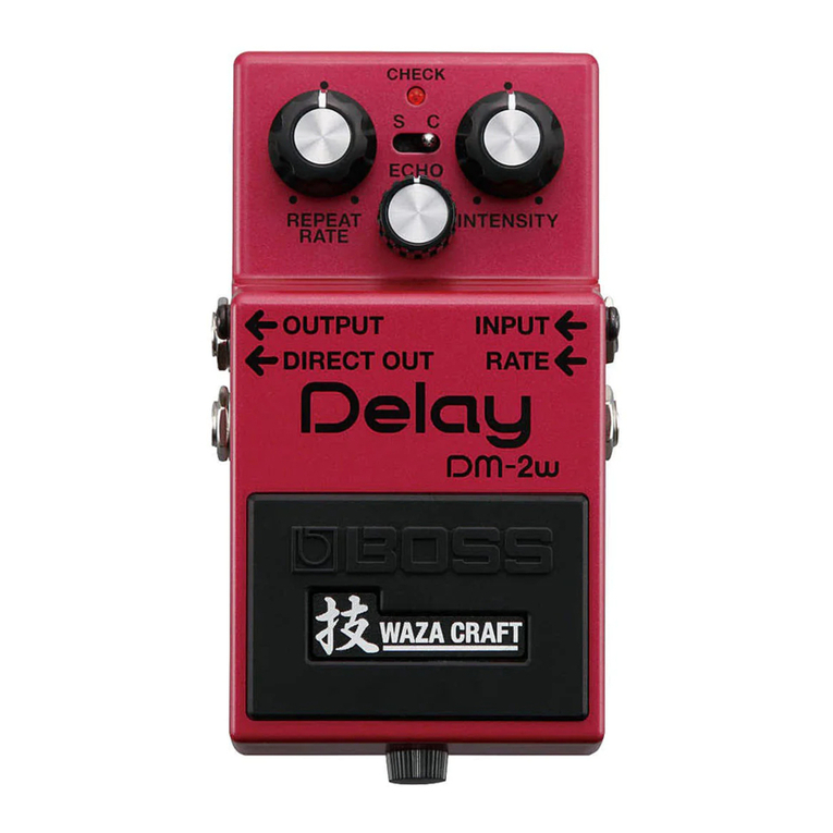 BOSSCO WAZA CRAFT Delay User manual