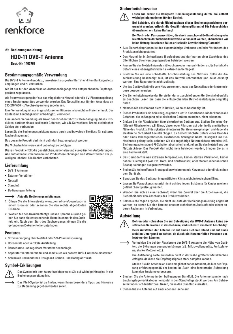 Renkforce 1403767 operating instructions