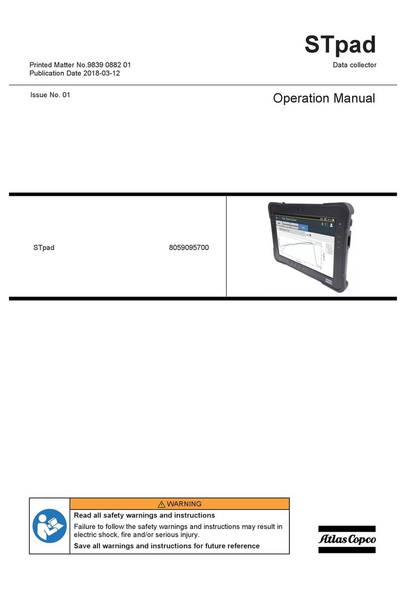 Atlas Copco STpad Operation manual