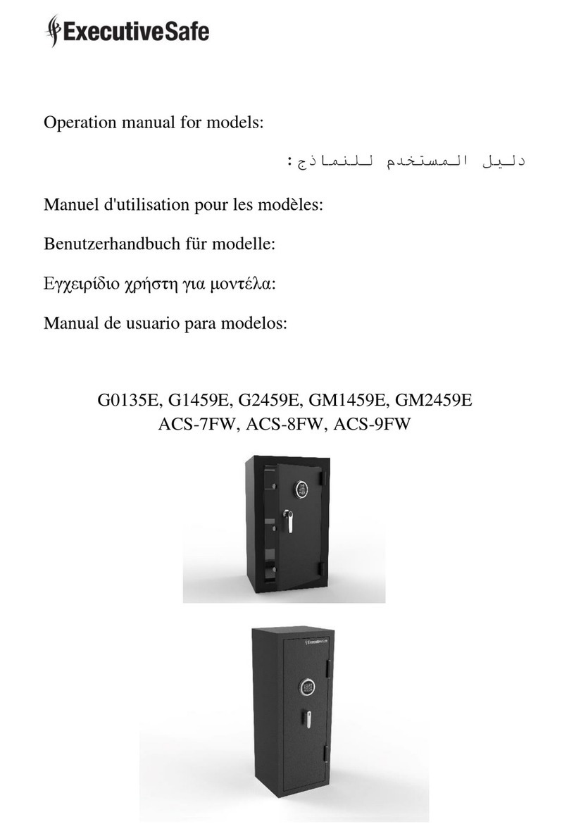 ExecutiveSafe G0135E Operation manual