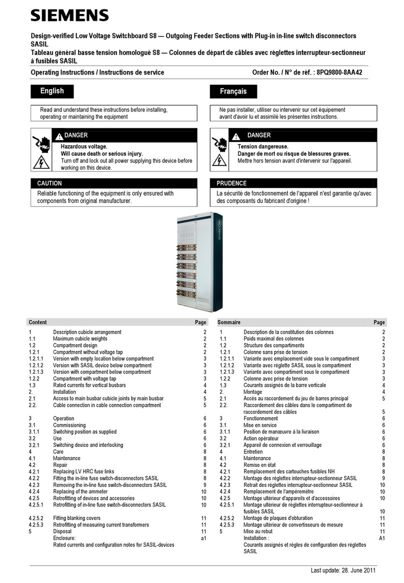 Siemens 8PQ9800-8AA42 User manual