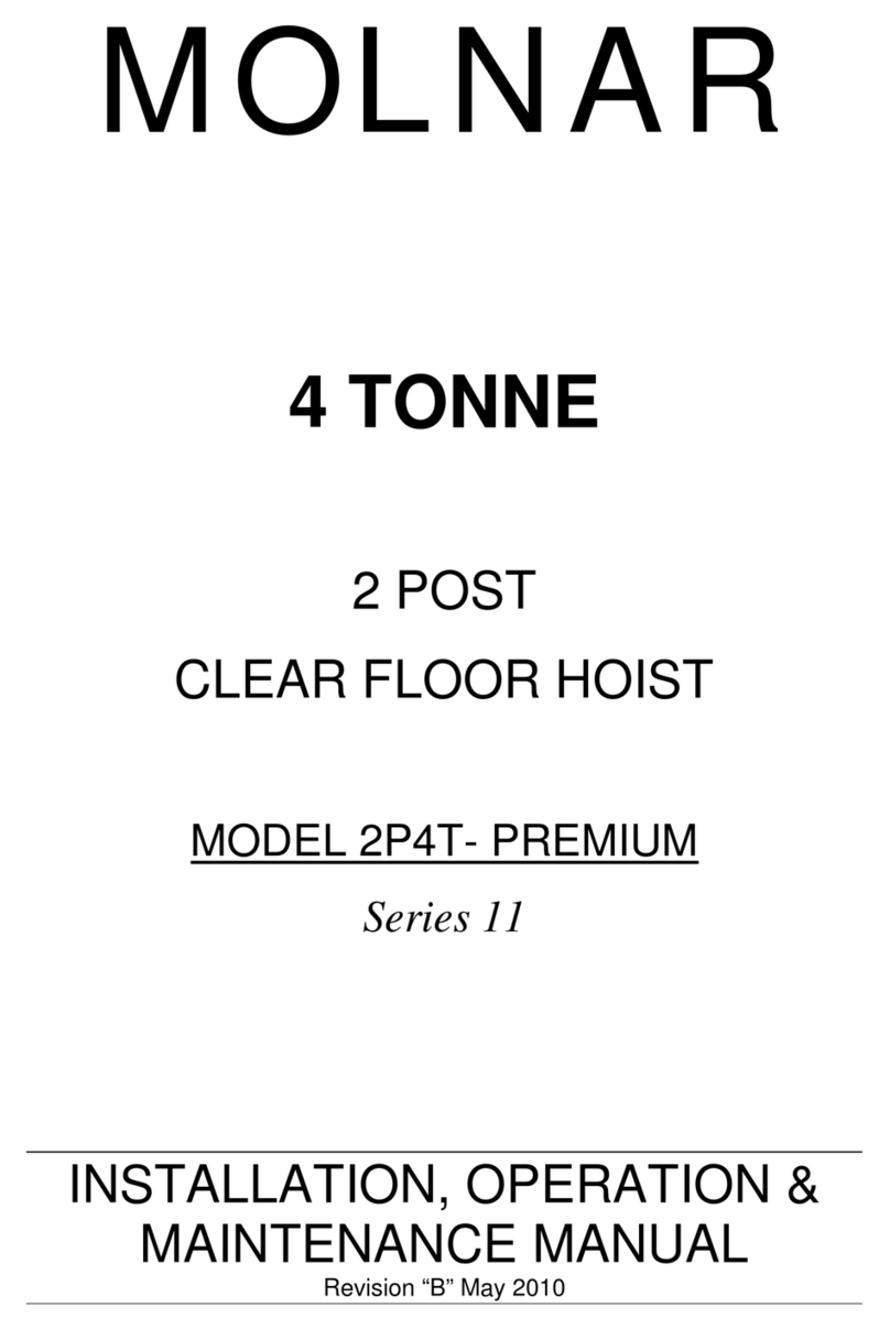 Molnar 11 Series Installation, operation & maintenance manual