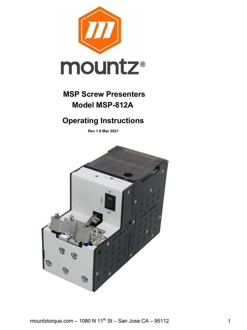 Mountz MSP-812A operating instructions