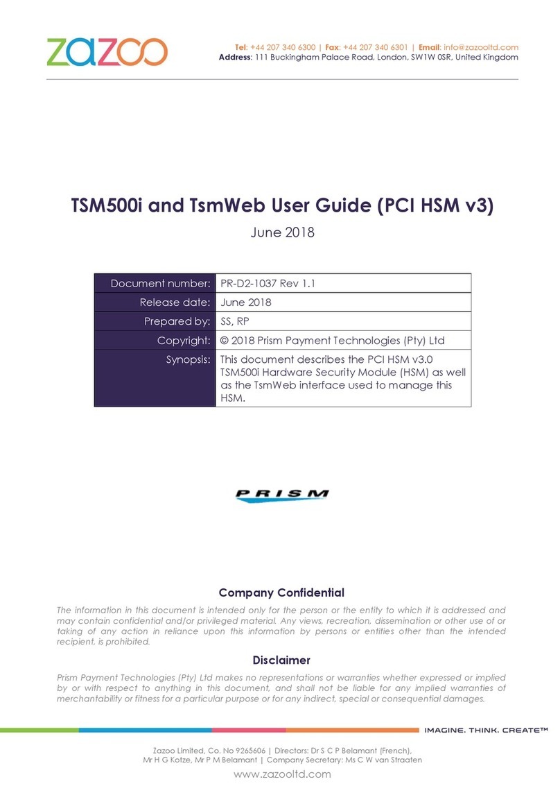 ZAZO TsmWeb TSM500i user guide