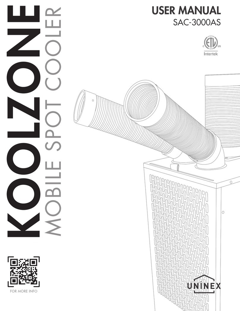 UNINEX KOOLZONE SAC-3000AS user manual