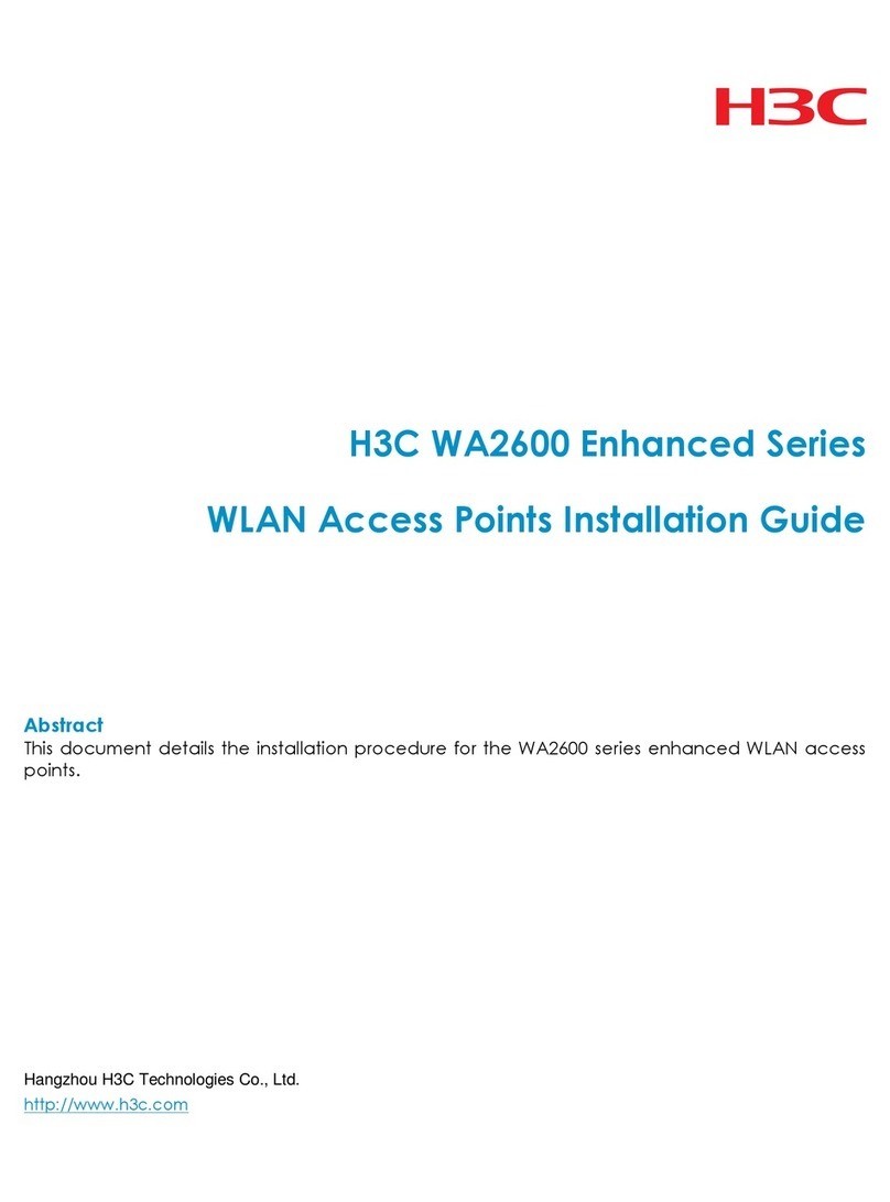 H3C WA2600 Series User manual H3C WA2600 Series User manual