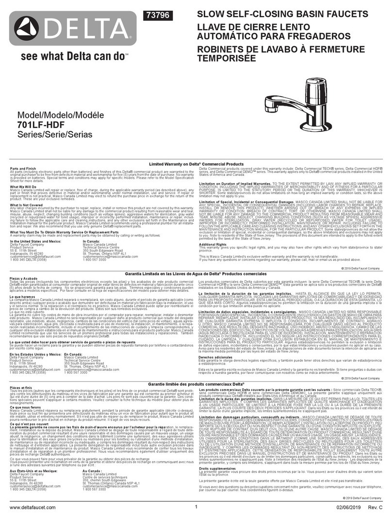 Delta 701LF-HDF Series User manual Delta 701LF-HDF Series User manual