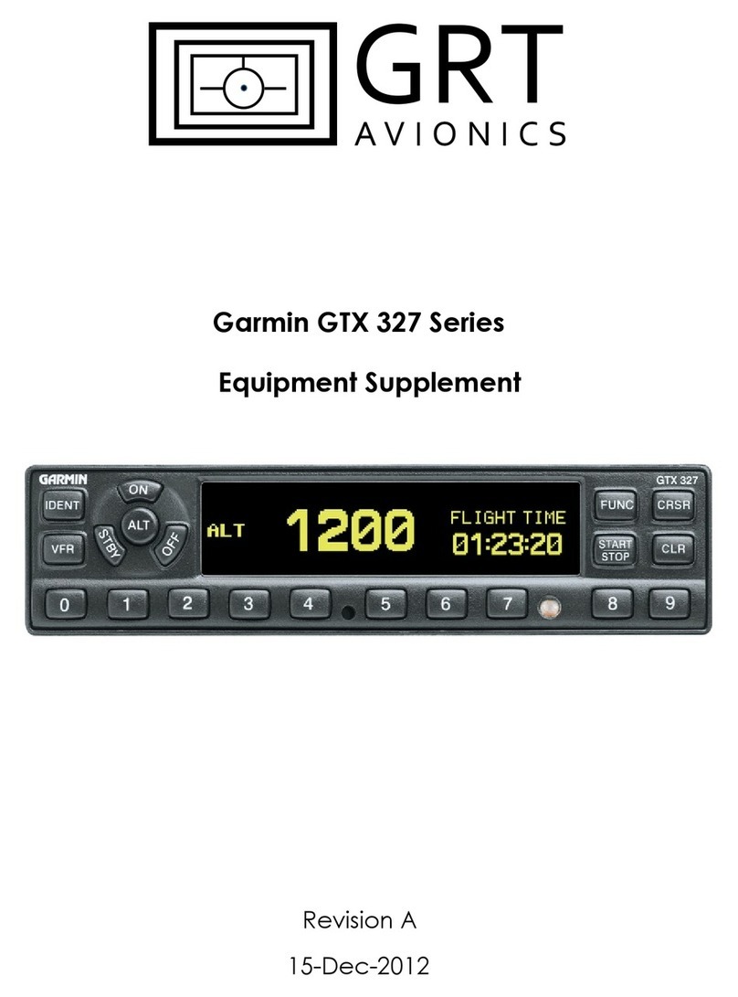 GRT Avionics Garmin GTX 327 Series manual