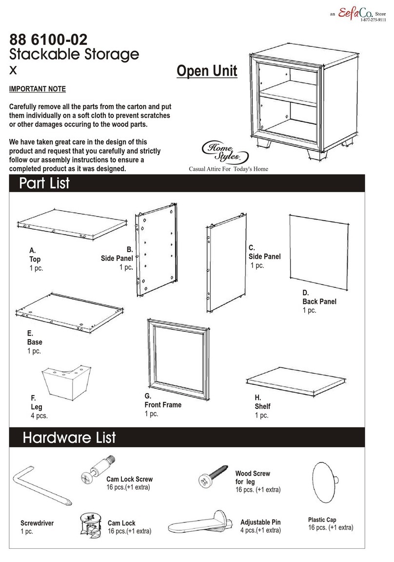 Home Styles 88 6100-02 quick start guide Home Styles 88 6100-02 quick start guide