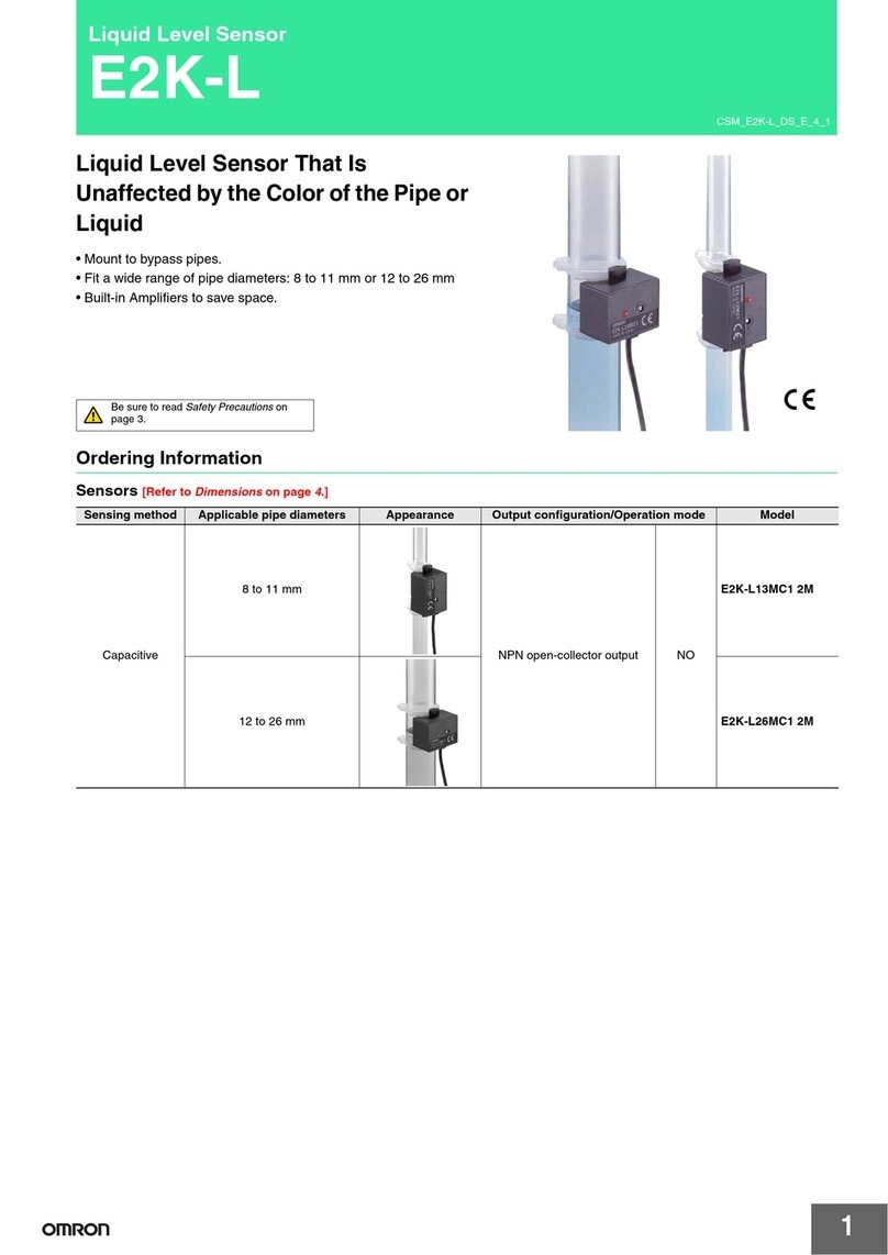 Omron E2K-L User manual