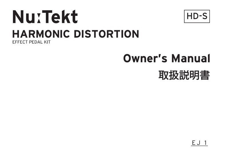 Korg Nu:Tekt HARMONIC DISTORTION User manual