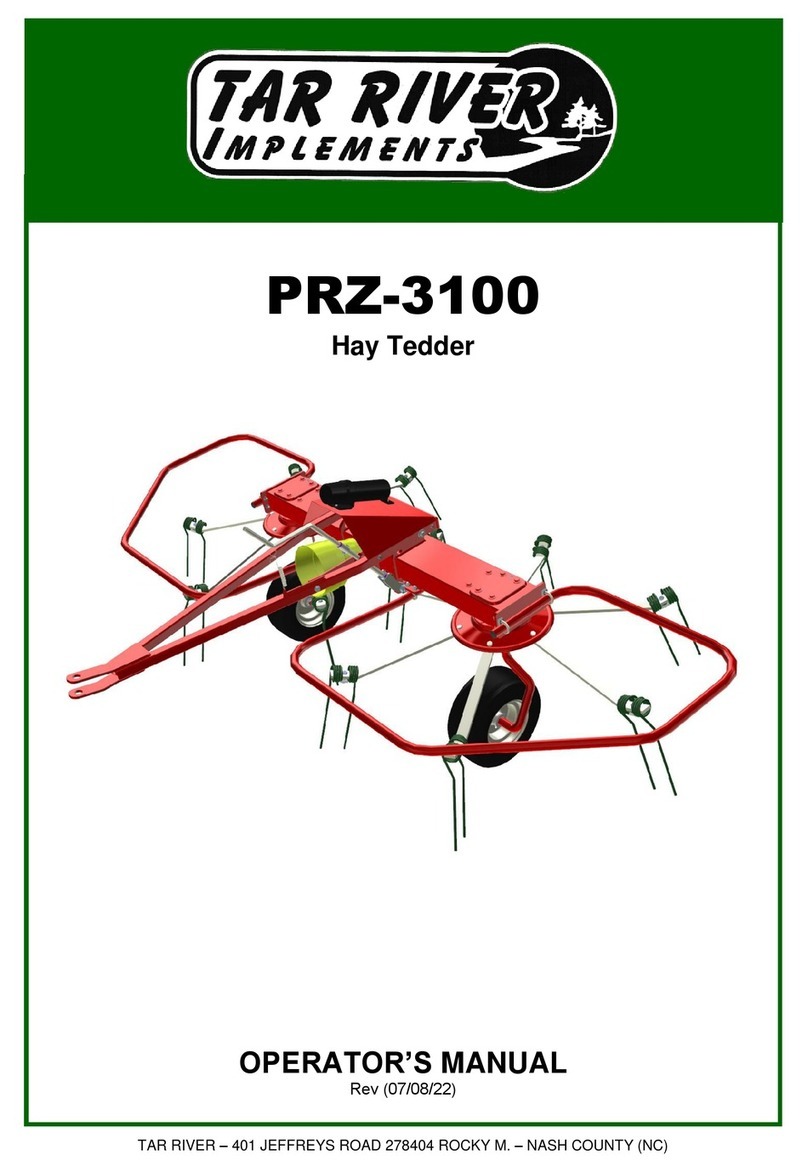 Tar River Implements PRZ-3100 Operator's manual