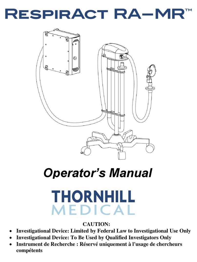 Thornhill Medical RESPIRACT RA-MR Operator's manual