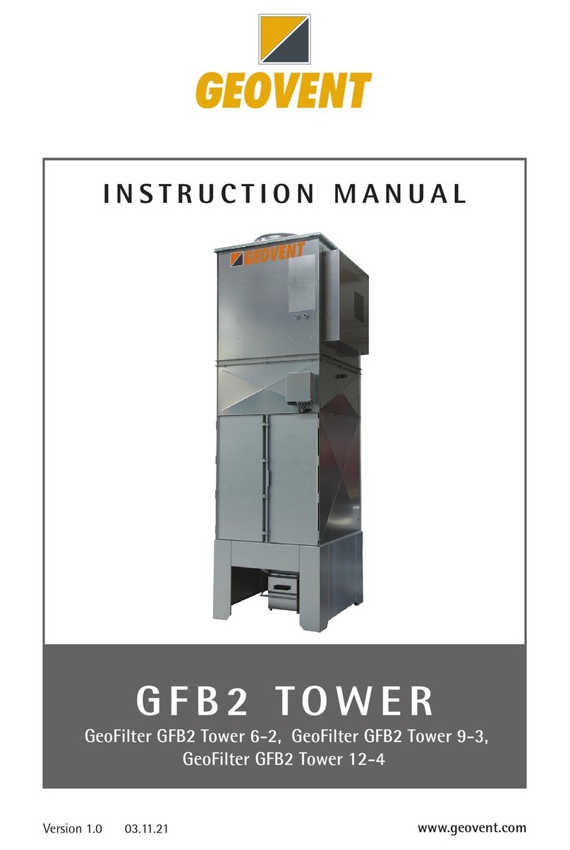 Geovent GeoFilter GFB2 Tower 6-2 instruction manual