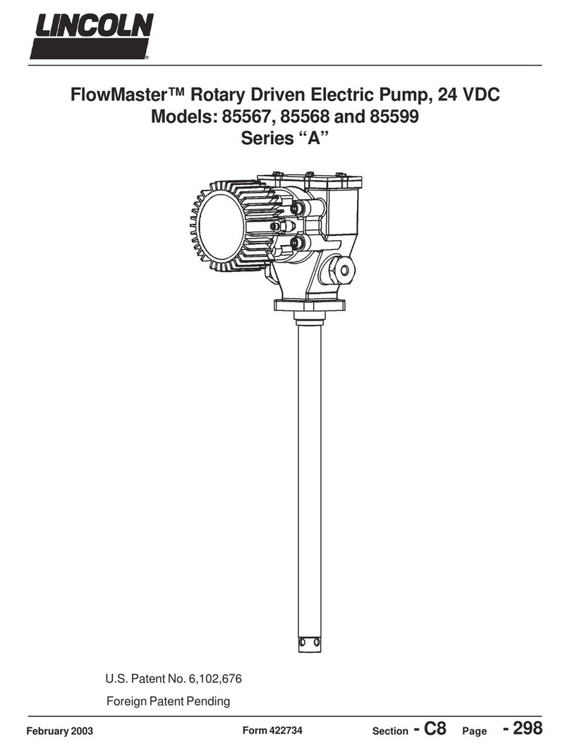 Lincoln FlowMaster A Series User manual Lincoln FlowMaster A Series User manual