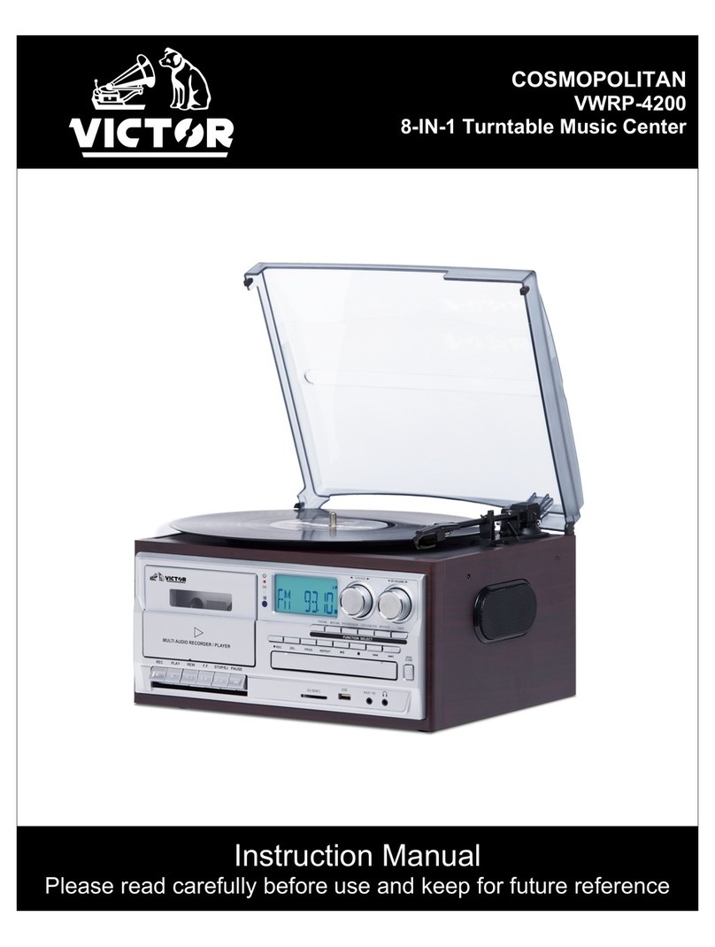 Victor COSMOPOLITAN VWRP-4200 User manual
