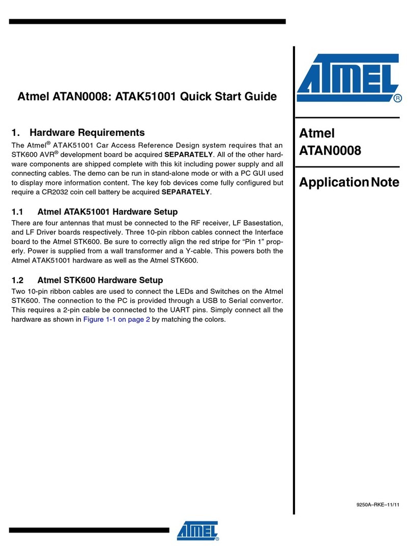 Atmel ATAN0008 quick start guide