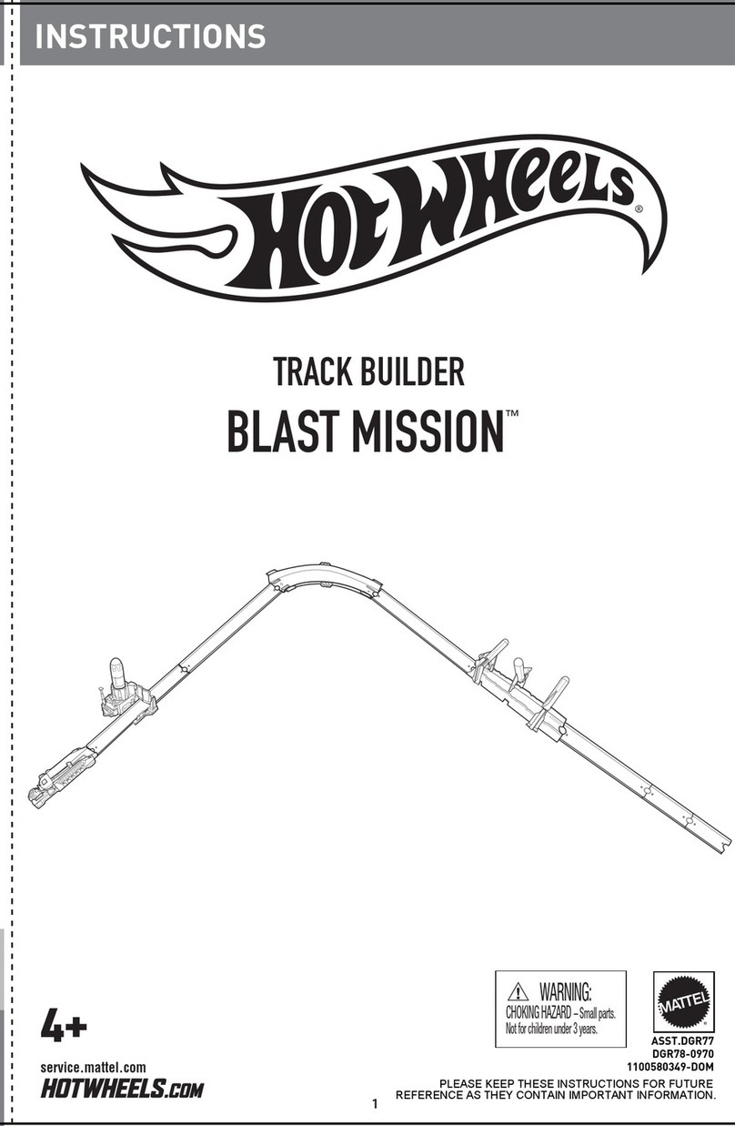 Mattel HotWheels BLAST MISSION TRACK BUILDER instructions