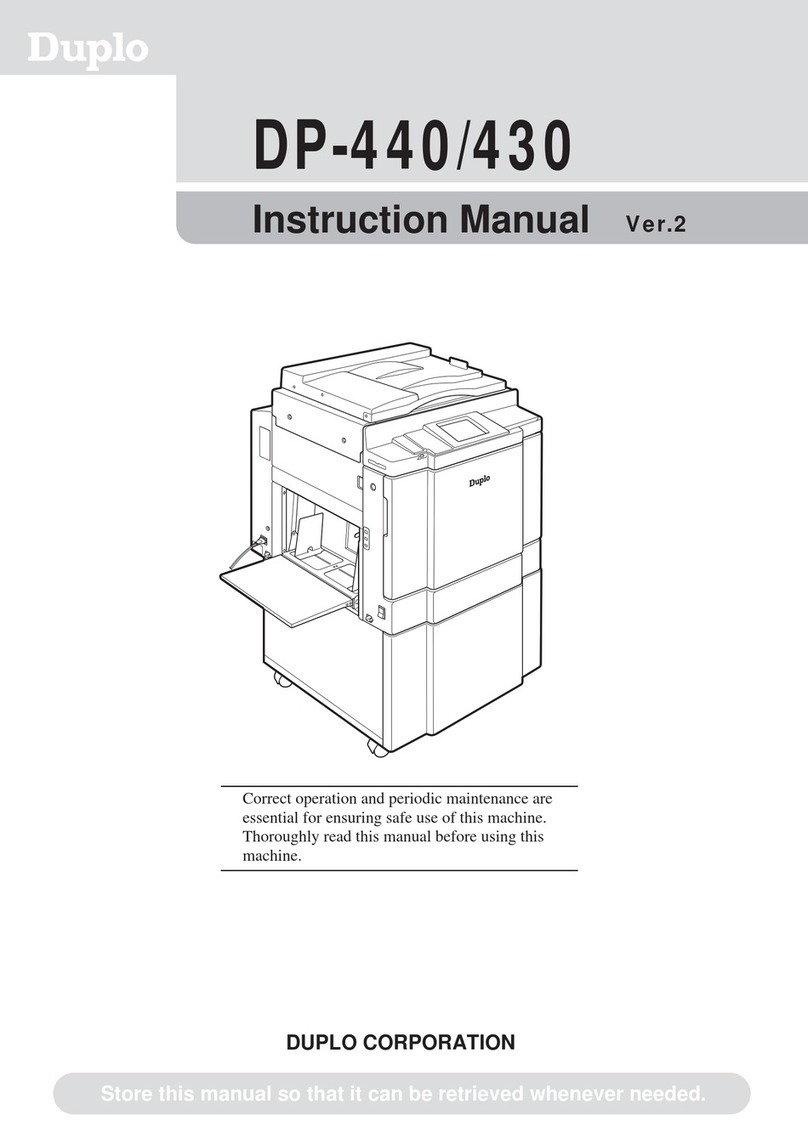 Duplo DUPRINTER DP-440 User manual