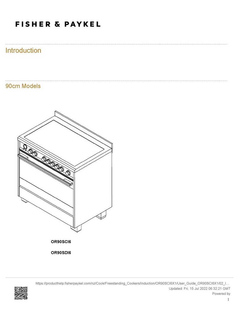 Fisher & Paykel OR90SCI6 User manual