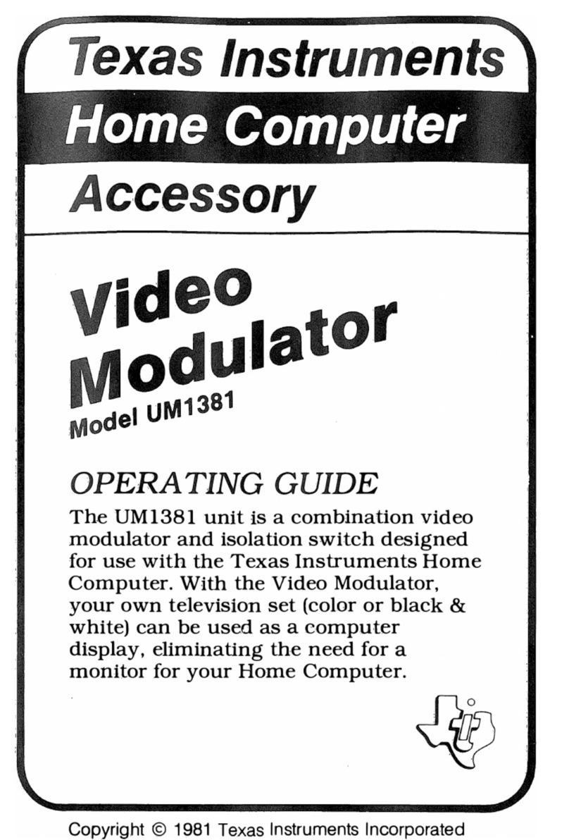 Texas Instruments UM138l operating guide