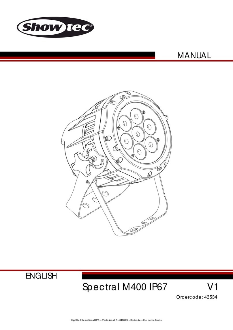 Show Tec Spectral M400 IP67 User manual