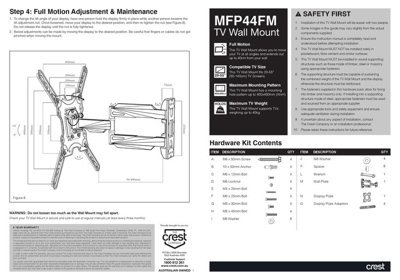 Crest Audio MFP44FM quick start guide