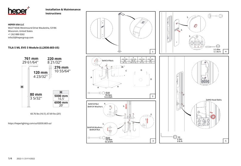 HEPER TILA S ML EVO 3 Installation and operating instructions