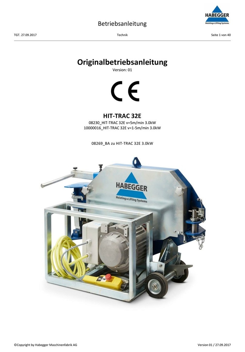 Habegger HIT-TRAC 32E User manual