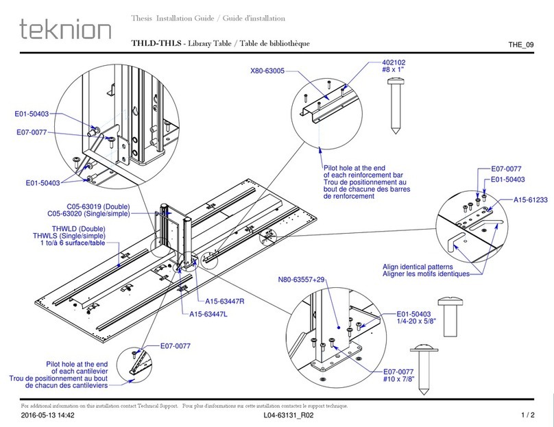 Teknion THLD User manual