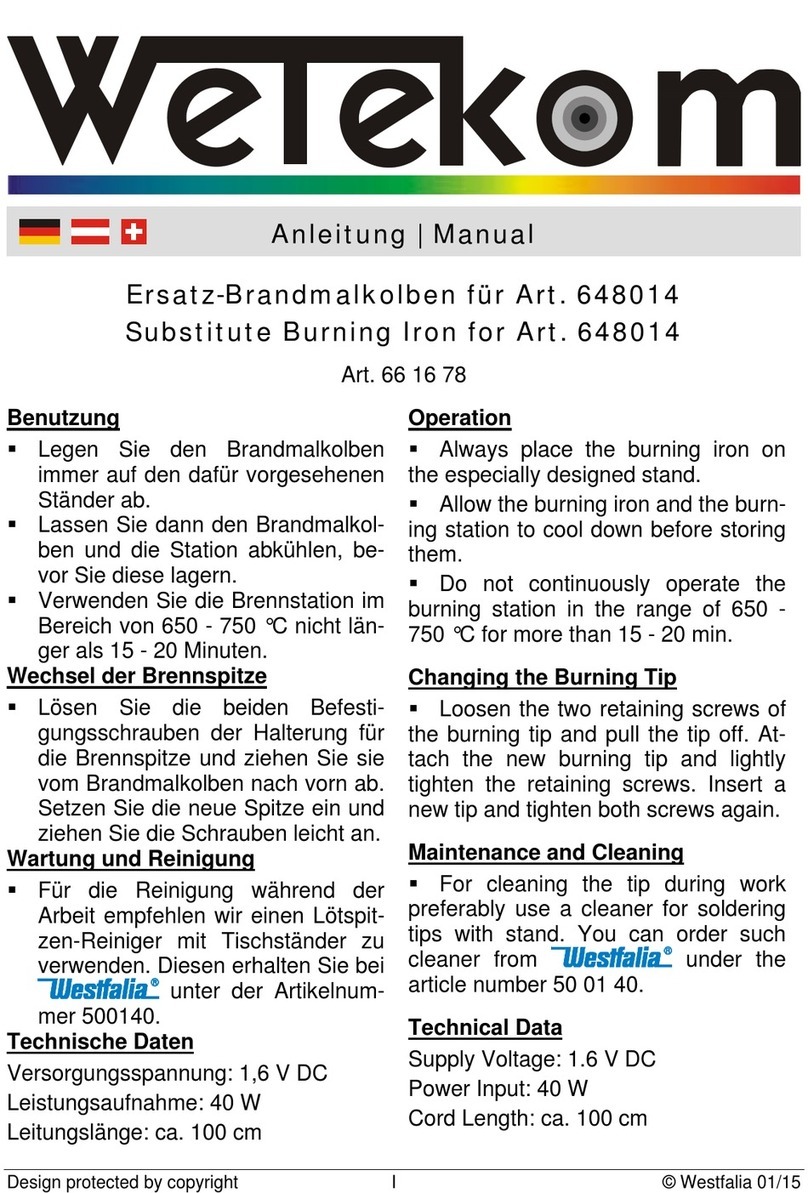 Wetekom 648014 manual